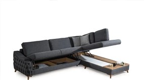 Γωνιακός καναπές με κρεβάτι μοντέρνου στιλ