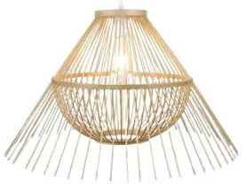 Κρεμαστό Φωτιστικό Οροφής E27 Rattan Φυσικό 124-01337-04 Luma Lighting-124-01337-04-Μπεζ 124-01337-04
