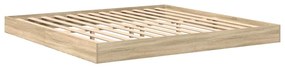 vidaXL Κρεβάτι Βιβλιοθήκης Sonoma Δρυς 180 x 200 cm Επεξεργασμένο ξύλο