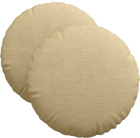 vidaXL Μαξιλάρια καθισμάτων 2 pcs Γκρι Πράσινο Ø 40 cm