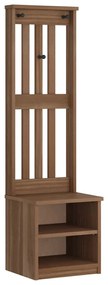 vidaXL Δέντρο χωλ "SANDNES" 45x40x159,5 εκ.Πεύκο μασίφ ξύλο