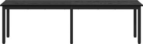 vidaXL παγκάκι Μαύρη Οξυά 160 x 35 x 45 cm Επεξεργασμένο Ξύλο