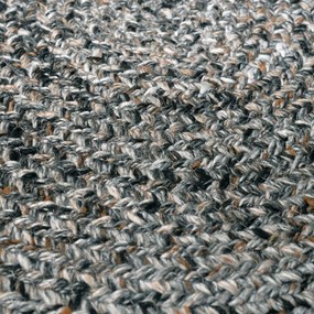 Οβάλ Χαλί All Season (160x230) Βιοκαρπέτ Marivan Charcoal Mustard
