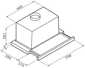 Απορροφητήρας Pyramis Turbo 60cm Essential-Leuko