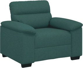 VidaXL Πολυθρόνα-Καναπέ Σκούρο Πράσινο 100x81x84 εκ. Ύφασμα
