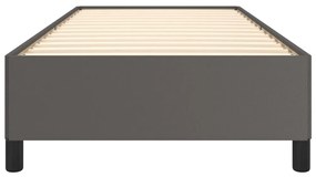 Πλαίσιο Κρεβατιού Γκρι 90x200 εκ. από Συνθετικό Δέρμα - Γκρι