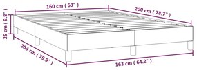 Σκελετός Κρεβατιού Χωρίς Στρώμα Πράσινο 160x200εκ. Βελούδινο - Πράσινο