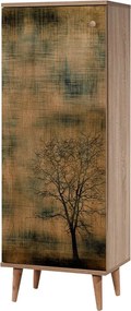 Παπουτσοθήκη - Ντουλάπι Soho Megapap χρώμα sonoma 50x38x135εκ.