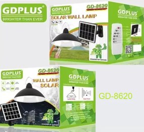 Ηλιακό φωτιστικό με τηλεχειριστήριο GD-8620 GDPLUS GDplus