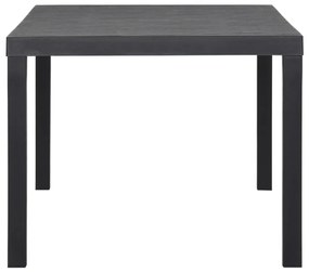 vidaXL Τραπέζι Κήπου Ανθρακί 150 x 90 x 72 εκ. από Πολυπροπυλένιο