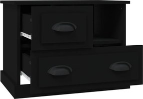 vidaXL Κομοδίνο Μαύρο 60x39x45 εκ.