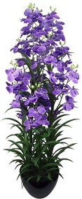 Τεχνητό Φυτό Ορχιδέα Cymbidium Orchid 4401-6 120cm Purple Supergreens Ύφασμα,Πλαστικό