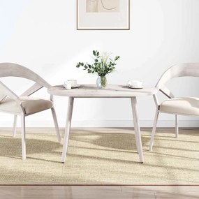vidaXL Επιφάνεια Τραπεζιού Οβάλ Λευκή 100x50x2,5 εκ. Μασίφ Ξύλο Πεύκου