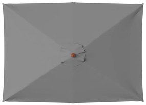 vidaXL Ομπρέλα Κήπου Ανθρακί 150 x 200 εκ. με Ξύλινο Ιστό