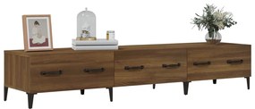 vidaXL Έπιπλο Τηλεόρασης Καφέ Δρυς 150x34,5x30 εκ. Επεξεργασμένο Ξύλο