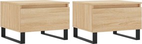 vidaXL Τραπεζάκια Σαλονιού 2 τεμ. Sonoma Δρυς 50x46x35 εκ. Επεξ. Ξύλο
