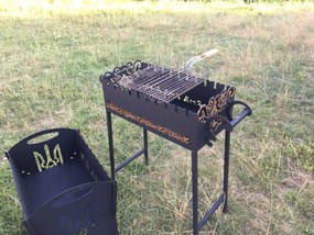 Intra απο ξύλο plywood 3mm-4mm πάχος - Μπάρμπεκιου Γκριλ Εξωτερική Ψησταριά BBQ Δίασταση 30x30 cm Intraeaxys-eo2082m7