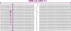 vidaXL Καλαμωτή 1000x80 εκ. Μπαμπού