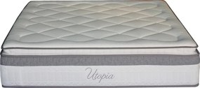 Στρώμα Utopia pakoworld pocket spring μονής όψης με ανώστρωμα 30-32cm 140x200εκ