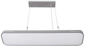 Adeleq Led Φωτιστικό Παραλληλόγραμμο Ανάρτηση 19x90cm 50W 3000K Ασημί 21-9050600