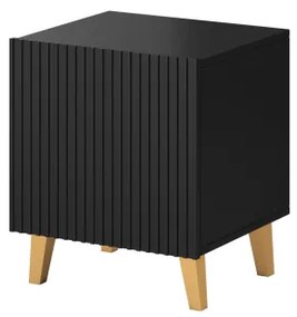 PAFOS night stand black/black DIOMMI CAMA-PAFOS-SZAFKI-NOCNE-CZ/CZ