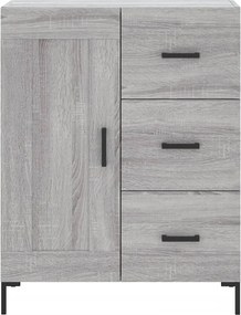 vidaXL Ντουλάπι Γκρι Sonoma 69,5 x 34 x 90 εκ. από Επεξεργασμένο Ξύλο