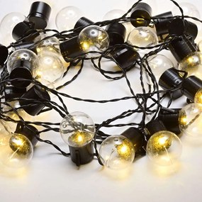 Χριστουγεννιάτικα Λαμπάκια Σειρά Ball 25 Led X04251123 720+30cm 2,4W Με Μπαταρίες Black Aca
