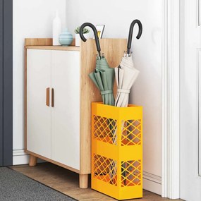 vidaXL Βάση ομπρέλας βροχής Μουσταρδί 28 x 12 x 41 εκ Ατσάλι