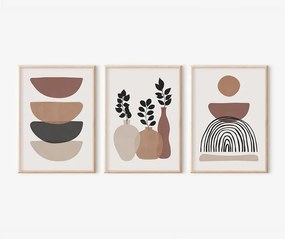 Πίνακας Yenia pakoworld τρίπτυχος με ψηφιακή εκτύπωση και πλαίσιο 33x1.5x48εκ