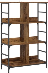 vidaXL Ράφι Βιβλίων 4 επιπέδων 78,5 x 33 x 117,5 εκ. μέταλλο PB