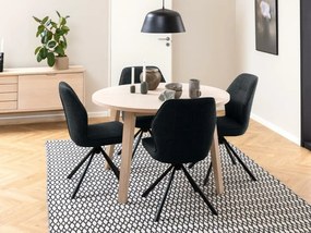 Τραπέζι Oakland C109, Ανοιχτό χρώμα ξύλου, 75cm, Επιμήκυνση, Φυσικό ξύλο καπλαμά, Πλαστικοποιημένη μοριοσανίδα, Ξύλο | Epipla1.gr