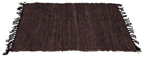 Χαλί FL107 Fylliana σε Σκούρο καφέ χρώμα 70x140εκ.