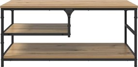 vidaXL Τραπεζάκι σαλονιού Artisan Oak 90 x 49 x 40 εκ
