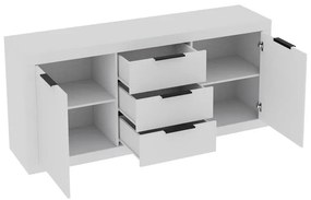 Μπουφές Doha σε λευκή απόχρωση 180x45x80,5 εκ. 180x45x80.5 εκ.