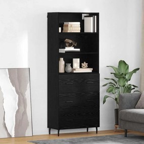 vidaXL Highboard 2 pcs Μαύρη Οξυά 69,5 x 34 x 180 εκ.