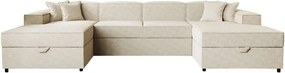 Γωνιακός καναπές Santos U-Beige