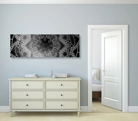 Εικόνα ασπρόμαυρη Mandala - 150x50