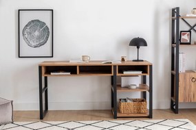 Γραφείο Καρυδί / Μαύρο DASE 150x58.4x75.8