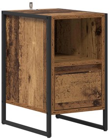 vidaXL Κομοδίνο Παλιό Ξύλο 39,5 x 30 x 50 εκ Επεξεργασμένο ξύλο