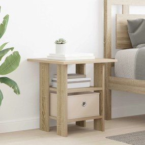 vidaXL Κομοδίνο Δρύς Sonoma 41 x 40 x 45 εκ Επεξεργασμένο Ξύλο