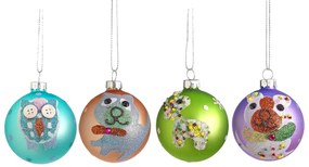 JΚ Home Décor - Μπάλες Γυάλινες Παιδικές 4Σχδ 6cm