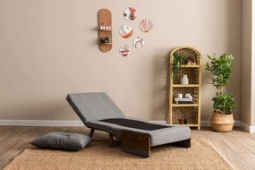 Πολυθρόνα-Κρεβάτι Ανοιχτό Γκρι COSMO SINGLE 77x70x82