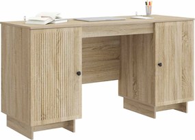 vidaXL Γραφείο Sonoma Δρυς Επεξεργασμένο Ξύλο 142,5 x 50 x 75 εκ.
