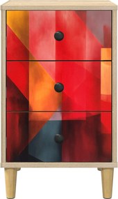 vidaXL Κομοδίνο HEESCH 2 τμχ. Sonoma Δρυς 36 x 33 x 60 εκ