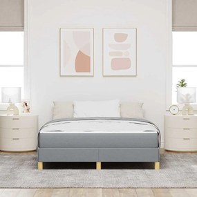 vidaXL Κρεβάτι με ελατήρια Ταμπά, Καφέ 160 x 200 cm