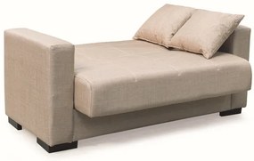 ROVER LIGHT BROWN ΥΦΑΣΜΑ 2ΘΕΣΙΟΣ ΚΑΝΑΠΕΣ/ΚΡΕΒΑΤΙ ΜΕ ΑΠΟΘ.ΧΩΡΟ 150Χ80εκ.