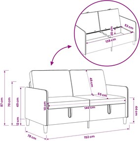 vidaXL Καναπές με Αποθήκευση Λευκό 152 x 78 x 87 εκ Πολυεστέρας