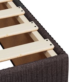 ΚΡΕΒΑΤΙ BOXSPRING ΜΕ ΣΤΡΩΜΑ ΣΚΟΥΡΟ ΚΑΦΕ 120X190 ΕΚ ΥΦΑΣΜΑΤΙΝΟ 3287391