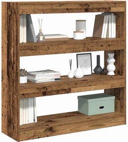 vidaXL Βιβλιοθήκη 3 επιπέδων 100 x 30 x 103 εκ. Επεξεργασμένο Ξύλο