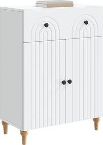 vidaXL Πλαϊνό γραφείο Λευκό 66 x 34,5 x 90 εκ Επεξεργασμένο Ξύλο